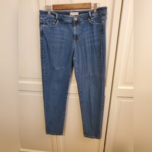 LAST PAIR! J Jill Weekender Blue Denim Straight Leg Jeans, Size 12